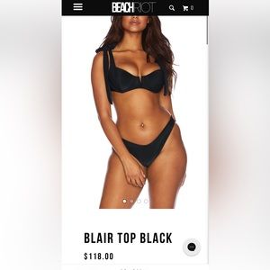 BEACHRIOT black swimsuit top - BRAND NEW WITH TAGS